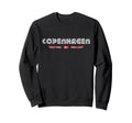Copenhagen Denmark 70S 80S Type Flag Sweatshirt - Novelty Apparel Unisex - T-Shirt, Sweatshirt, Hoodie
