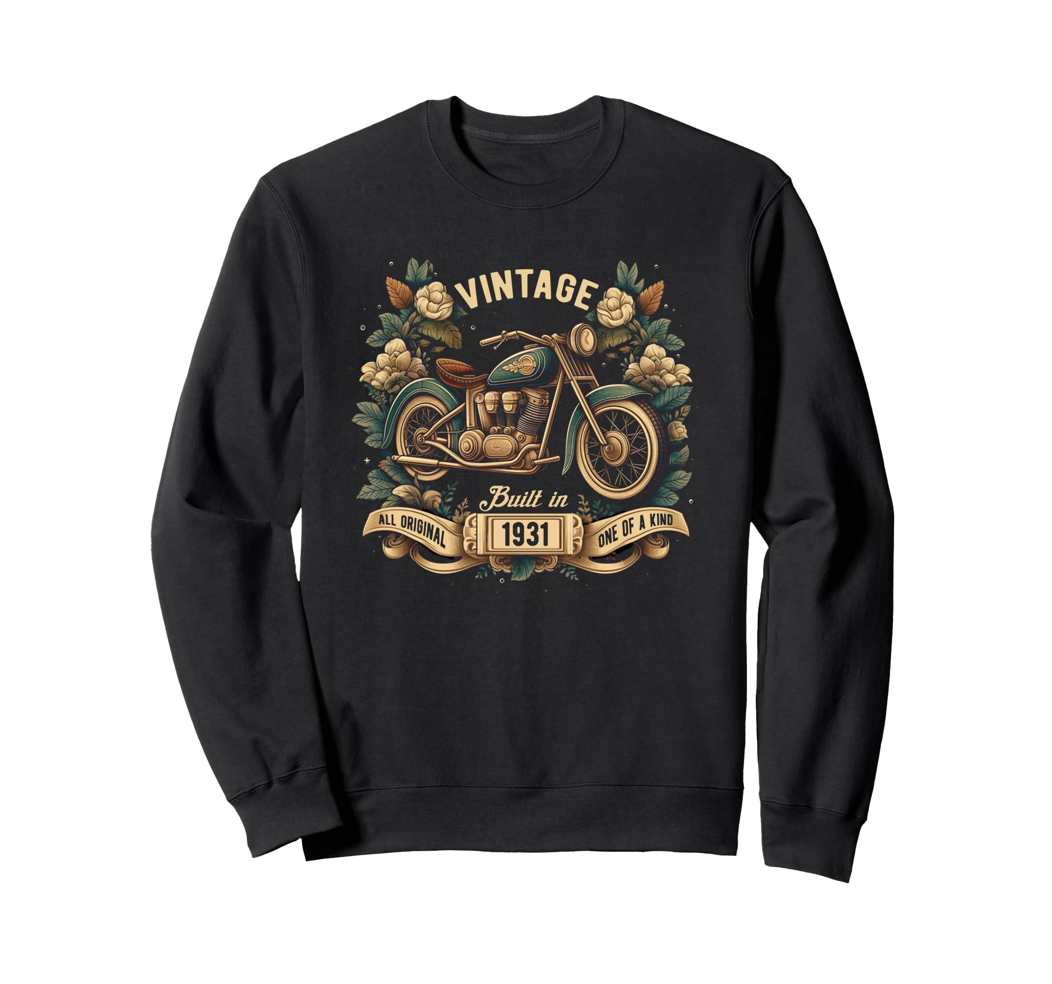 Motorcycle Lovers 94Th Birthday Sweatshirt - Custom Art Print Men Women - T-Shirt, Sweatshirt, Hoodie