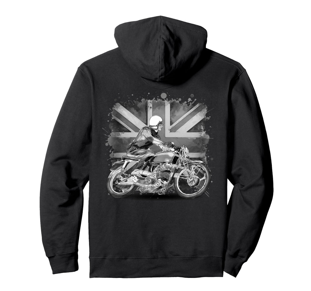 Racer Illustrartion Hoodie - Minimalist Print Unisex - T-Shirt, Sweatshirt, Hoodie