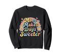 Pastel Rainbow Mom Makes Days Sweatshirt - Casual Everyday Wear for Adults - T-Shirt, Sweatshirt, Hoodie