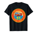 Emergency Squad 51 Truck Firefighter T-Shirt - Minimalist Print Men Women - T-Shirt, Sweatshirt, Hoodie