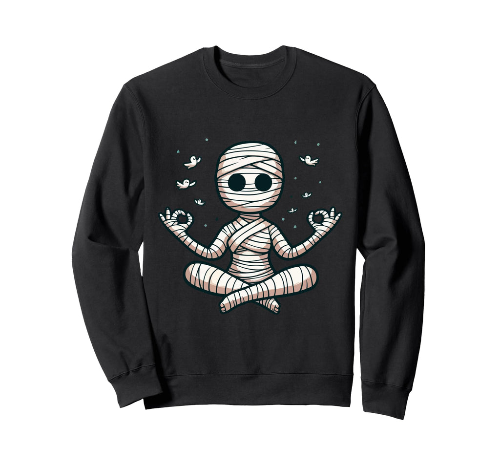Meditation Mummy Yoga Pose Sweatshirt - Streetwear Style Men Women - T-Shirt, Sweatshirt, Hoodie
