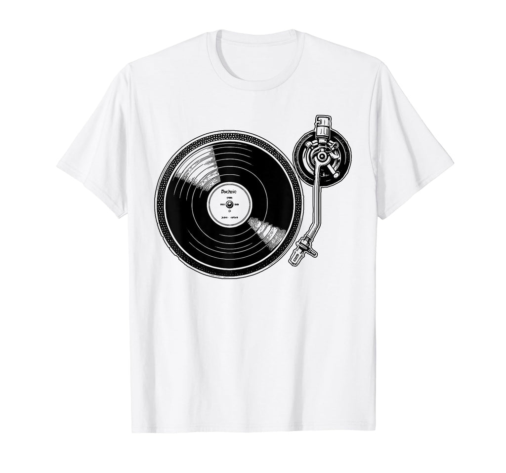 Turntable Vinyl Records Music Lp Dj T-Shirt - Aesthetic Graphic Men Women - T-Shirt, Sweatshirt, Hoodie