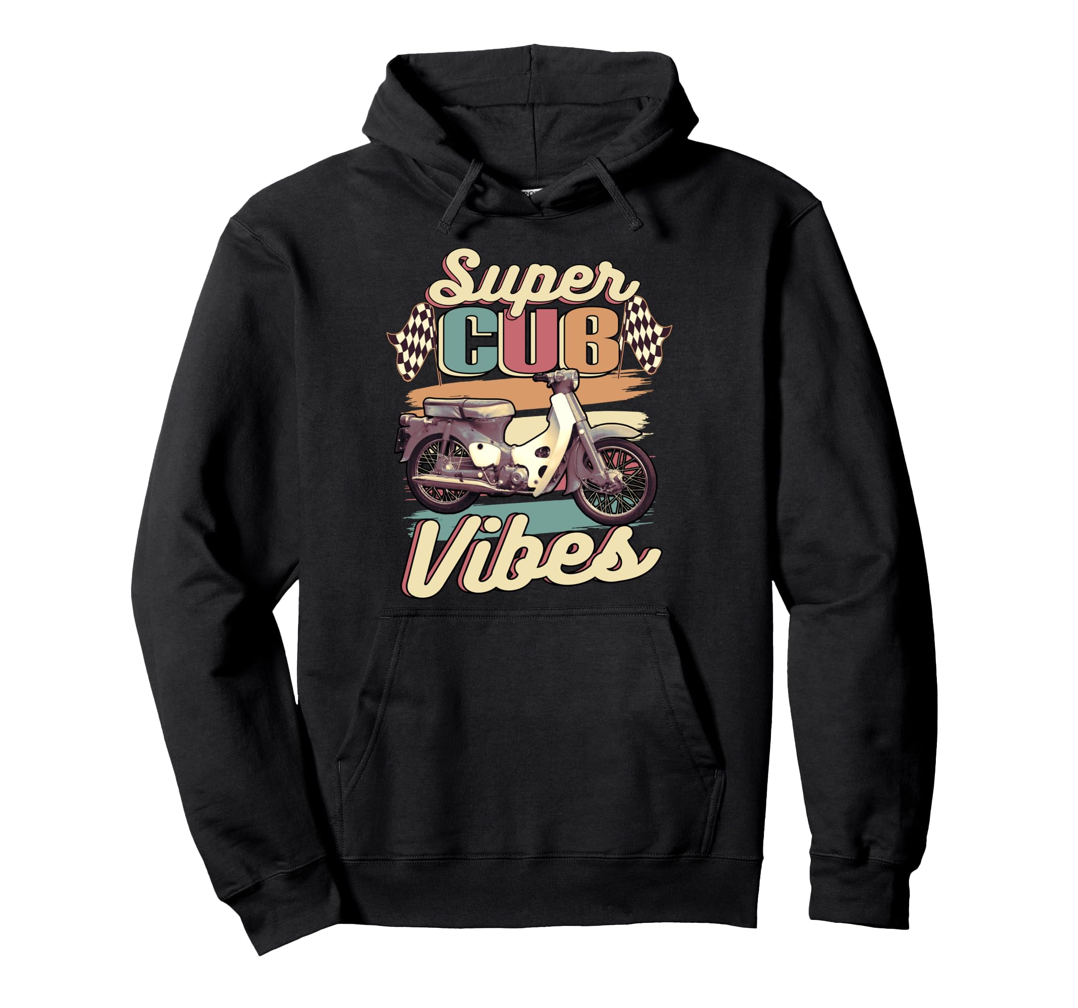 Super Cub C100 Moped Motorcycle Hoodie - Casual Everyday Wear for Adults - T-Shirt, Sweatshirt, Hoodie