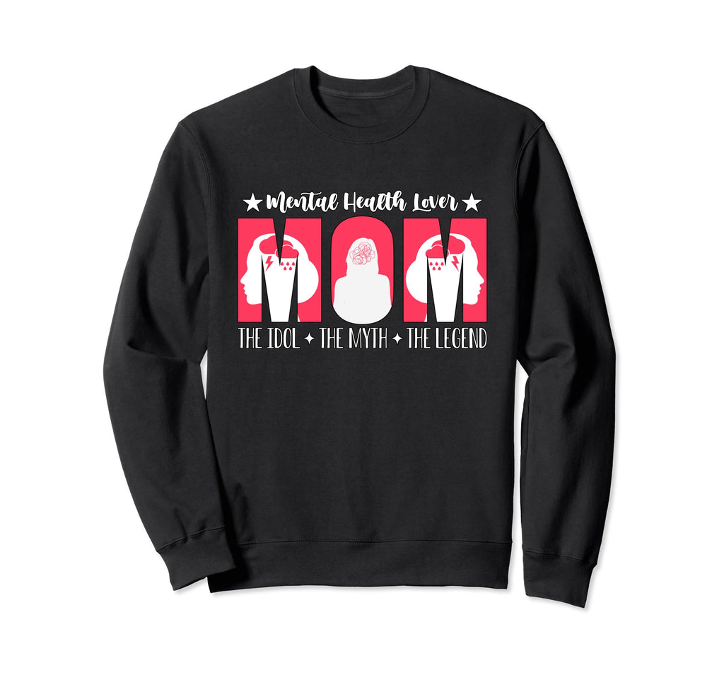 Mental Health Lover Mom Raise Sweatshirt - Minimalist Print Unisex - T-Shirt, Sweatshirt, Hoodie