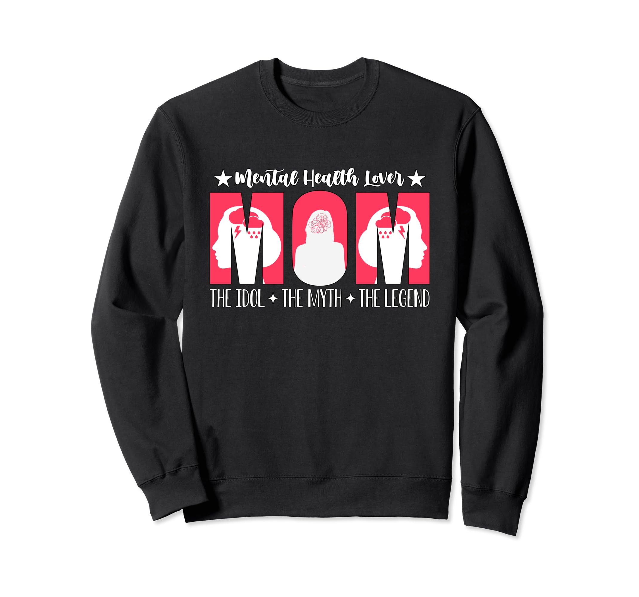 Mental Health Lover Mom Raise Sweatshirt - Minimalist Print Unisex - T-Shirt, Sweatshirt, Hoodie