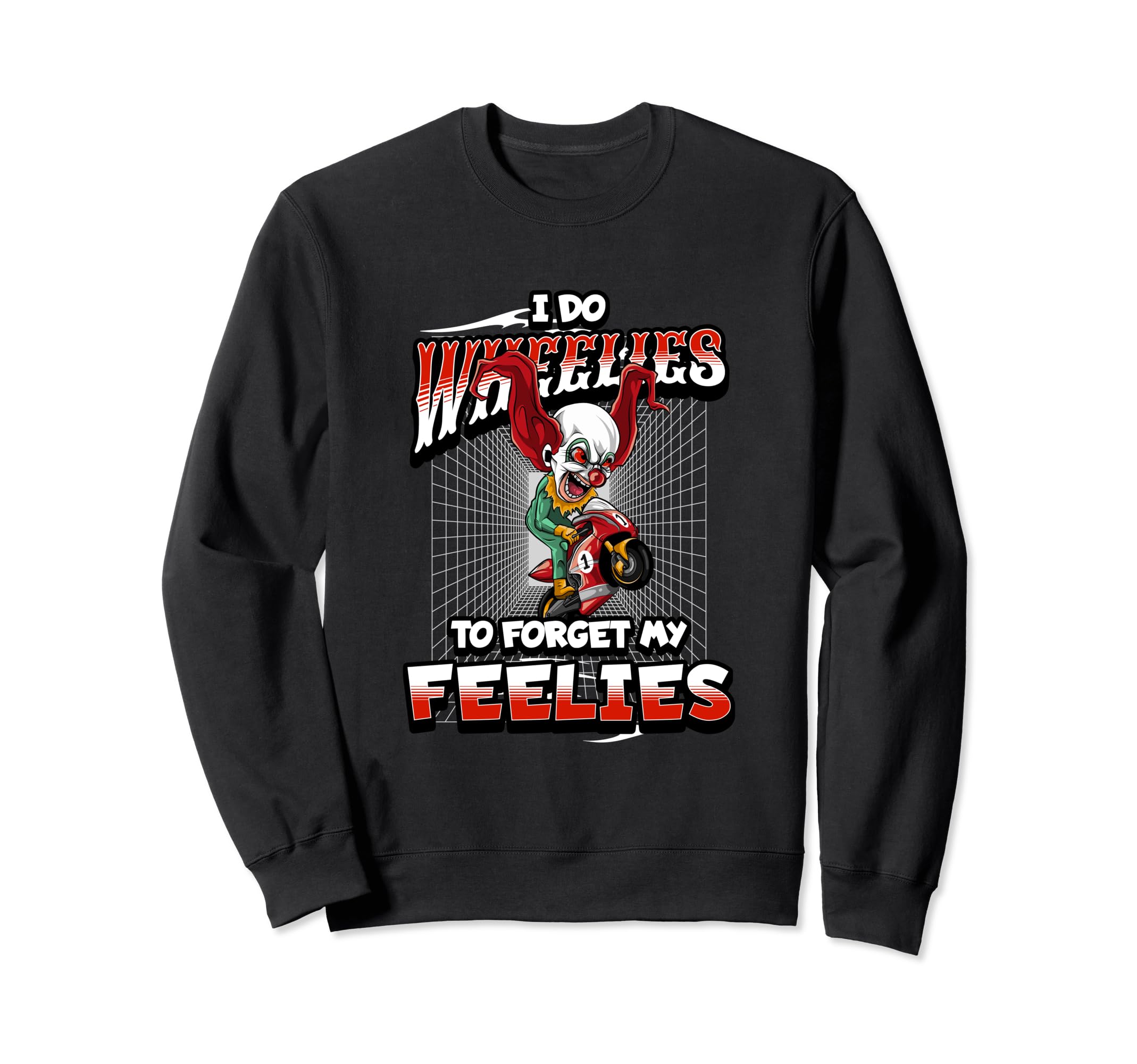 Biker Motorcycle Motorcycle Funny Sweatshirt - Graphic Print Men Women - T-Shirt, Sweatshirt, Hoodie