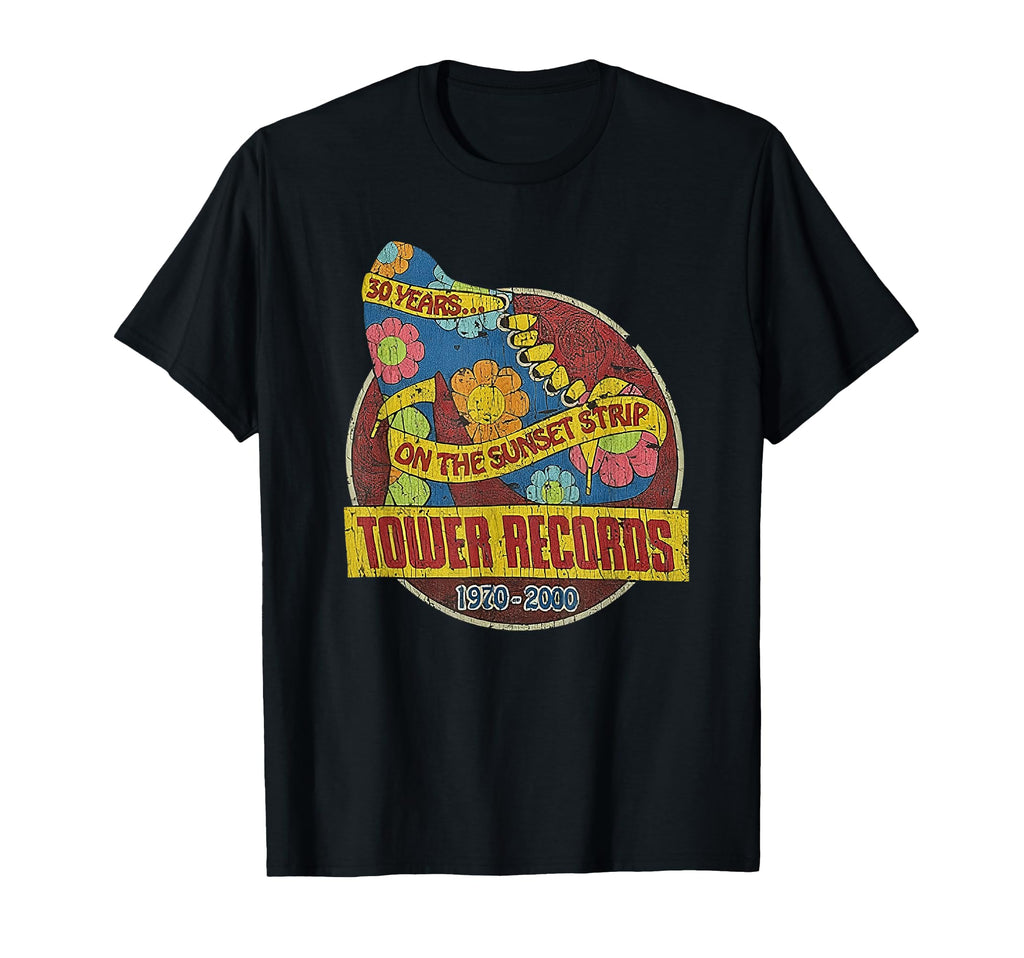 Tower Record Sunset Blvd Music T-Shirt - Casual Everyday Wear for Adults - T-Shirt, Sweatshirt, Hoodie