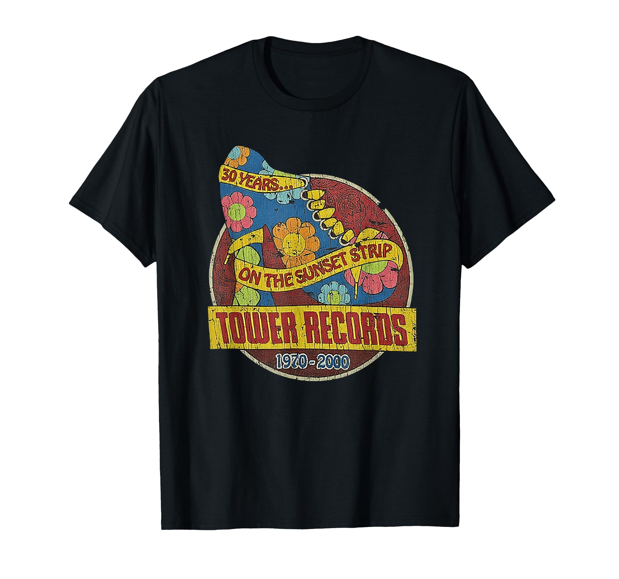 Tower Record Sunset Blvd Music T-Shirt - Casual Everyday Wear for Adults - T-Shirt, Sweatshirt, Hoodie