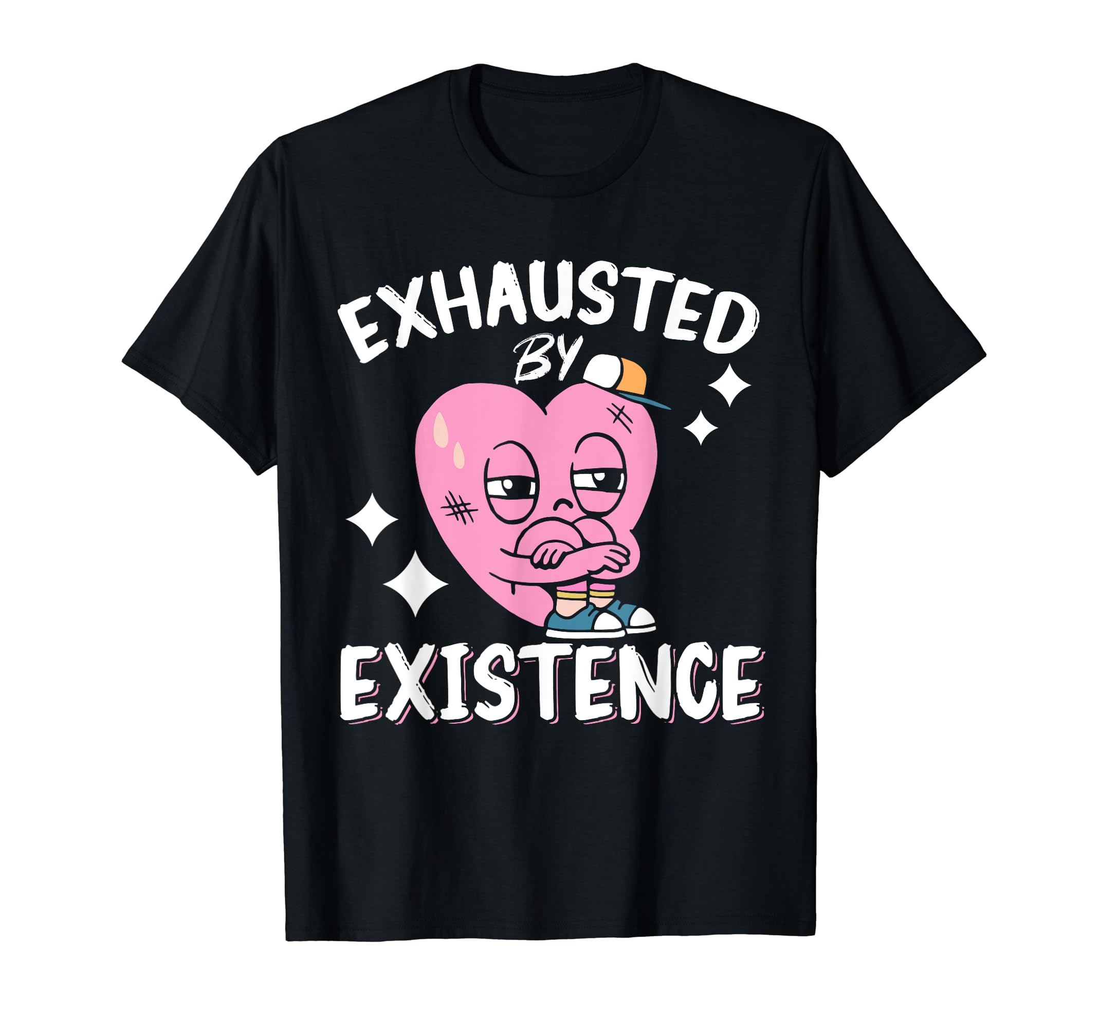 Emotionally Tired Emotional Mental T-Shirt - Minimalist Print Men Women - T-Shirt, Sweatshirt, Hoodie