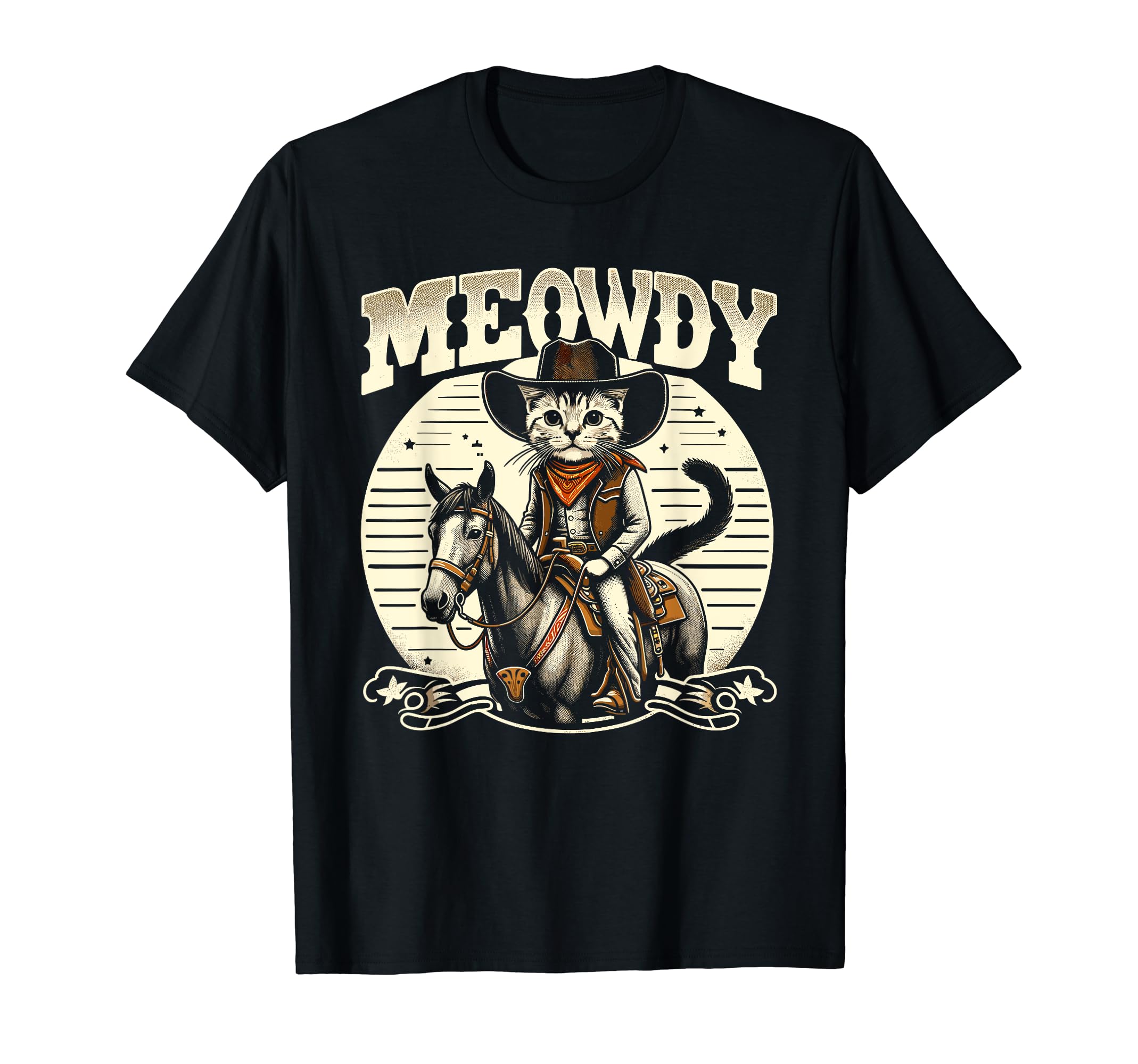 Meowdy Cat Cowboy Country T-Shirt - Streetwear Style Men Women - T-Shirt, Sweatshirt, Hoodie