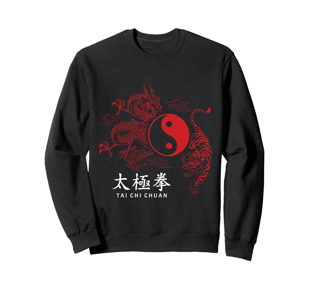 Tai Chi Meditation Martial Arts Sweatshirt - Aesthetic Graphic Men Women - T-Shirt, Sweatshirt, Hoodie