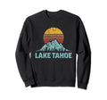 Lake Tahoe Distressed Mountains Ski Sweatshirt - Novelty Apparel Men Women - T-Shirt, Sweatshirt, Hoodie