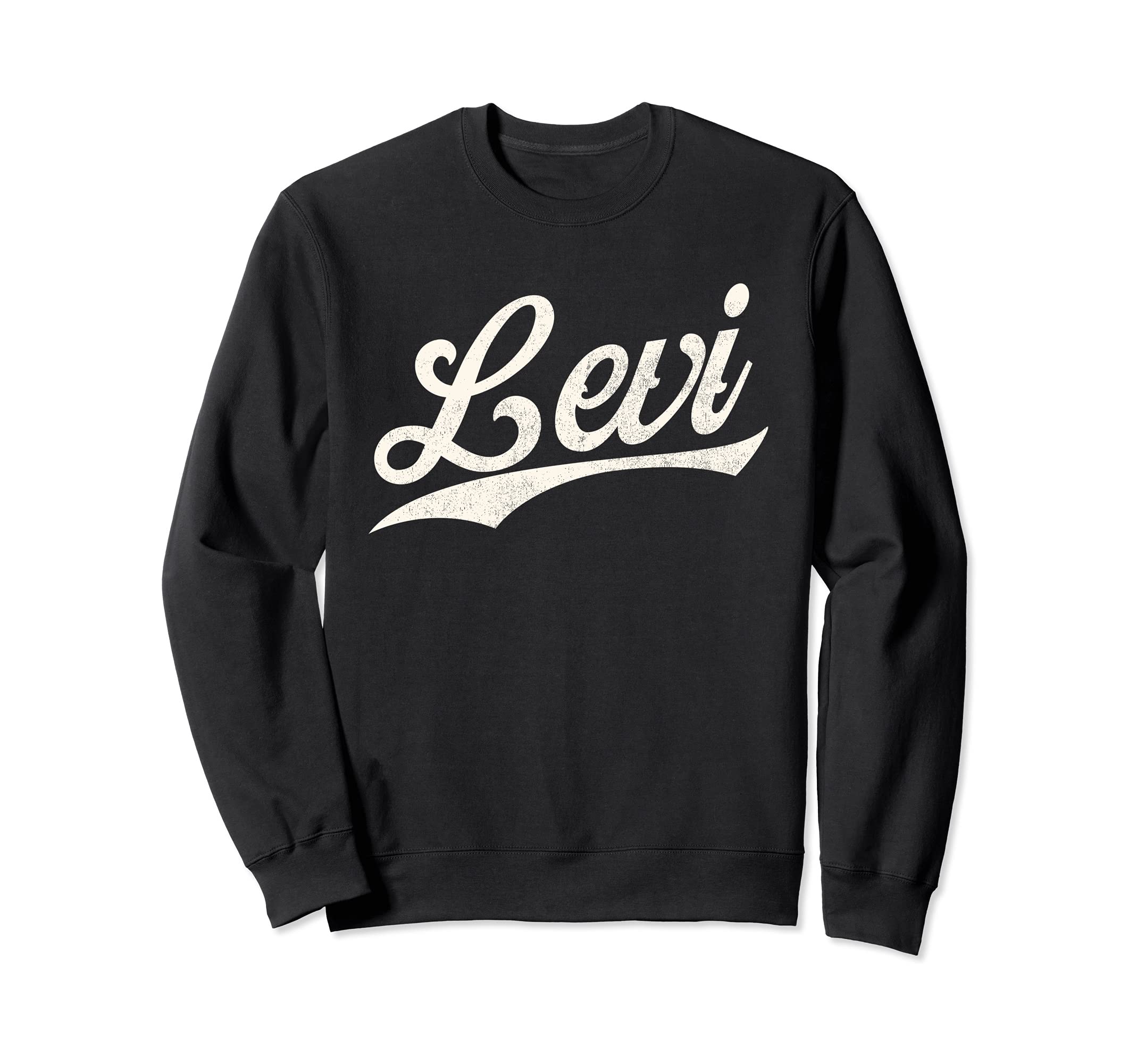 Levi Name Levi Given Name Distressed Sweatshirt - Aesthetic Graphic Unisex - T-Shirt, Sweatshirt, Hoodie