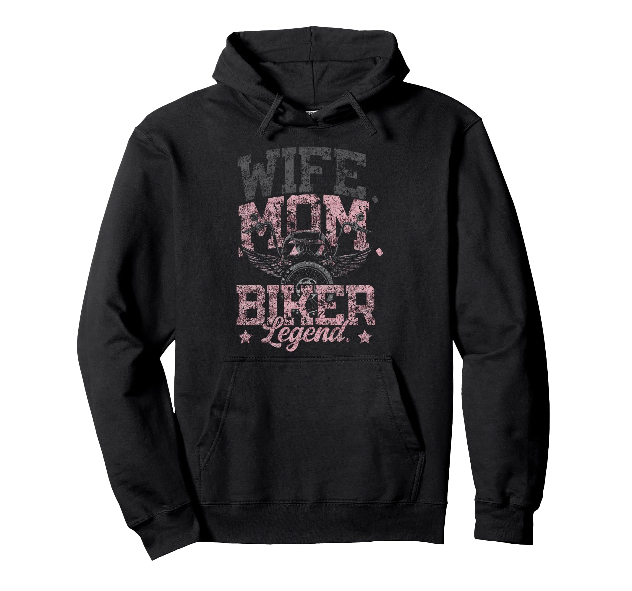 Motorcycle Biker Wife Mom Wife Mom Hoodie - Novelty Apparel Men Women - T-Shirt, Sweatshirt, Hoodie