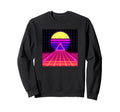 Synthwave Retrowave 80S 90S Sweatshirt - Casual Everyday Wear for Adults - T-Shirt, Sweatshirt, Hoodie