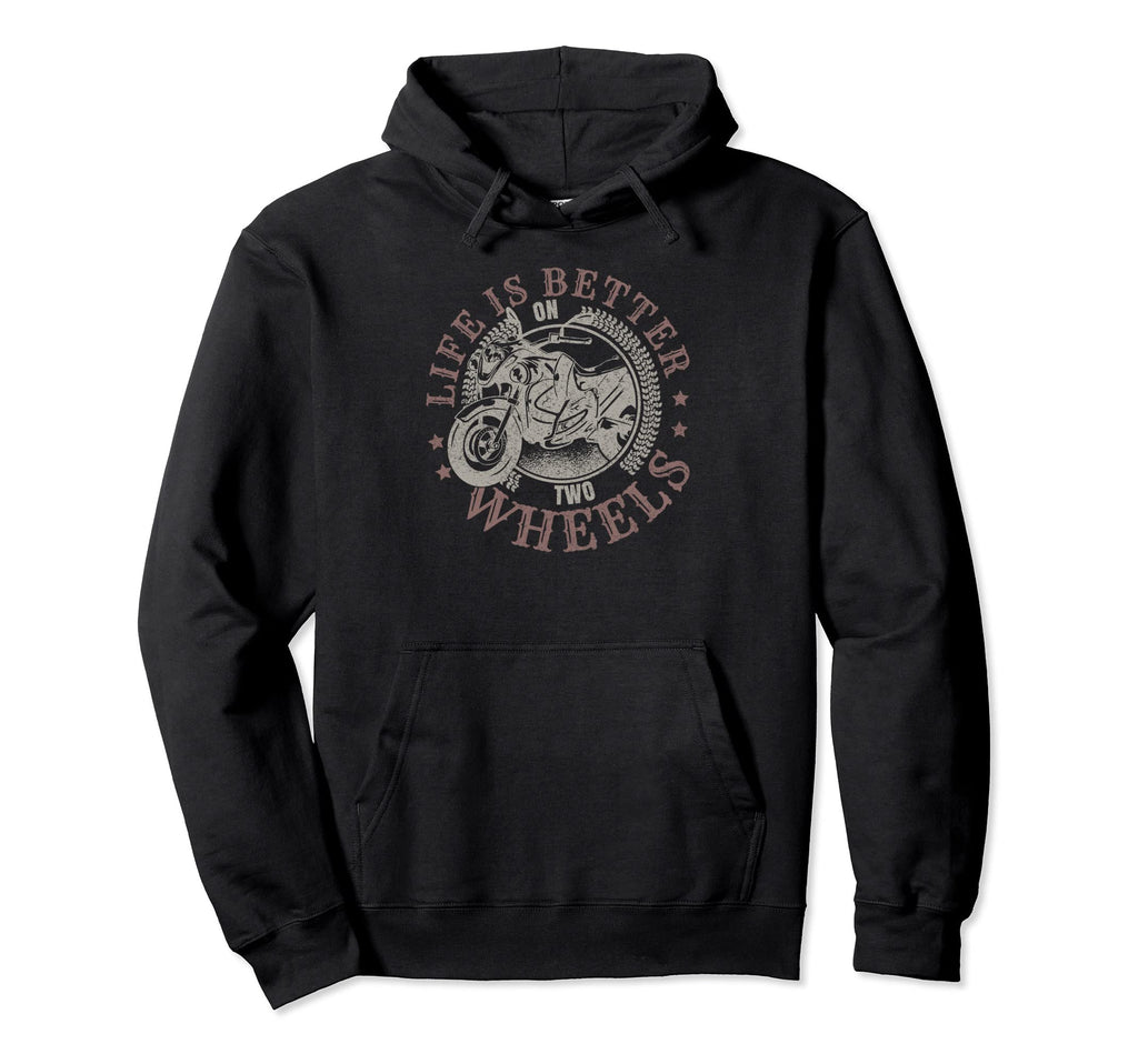 Motorcycle Biker Motorcyclist Hoodie - Aesthetic Graphic Men Women - T-Shirt, Sweatshirt, Hoodie