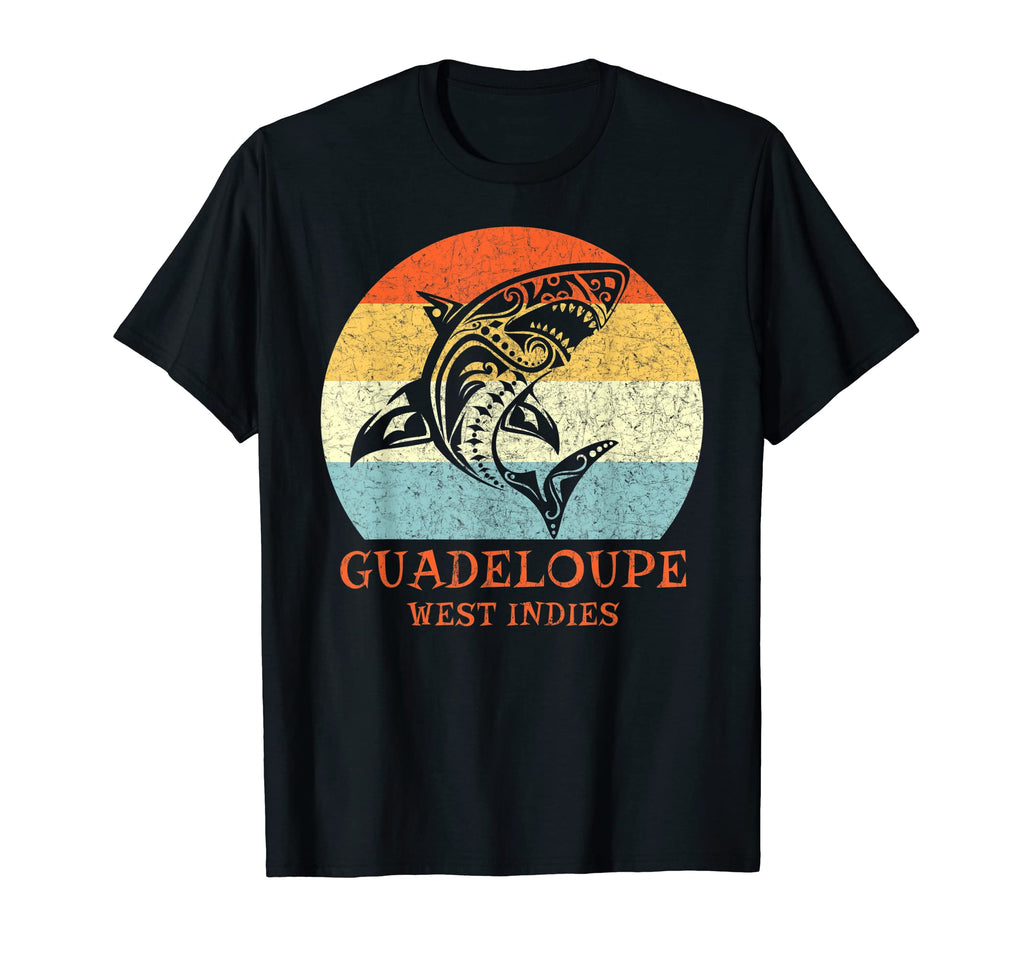 Guadeloupe West Indies Tribal Shark T-Shirt - Aesthetic Graphic Men Women - T-Shirt, Sweatshirt, Hoodie