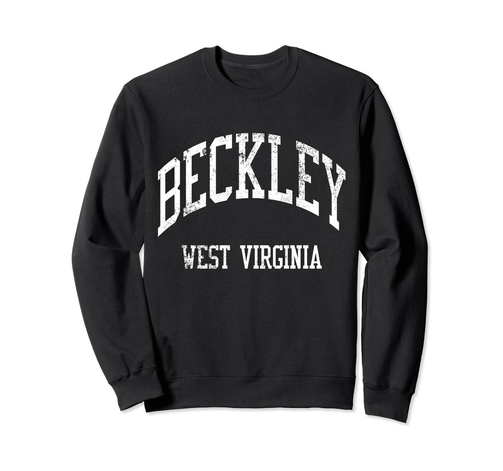 Beckley West Virginia 70S College Sweatshirt - Custom Art Print Unisex - T-Shirt, Sweatshirt, Hoodie