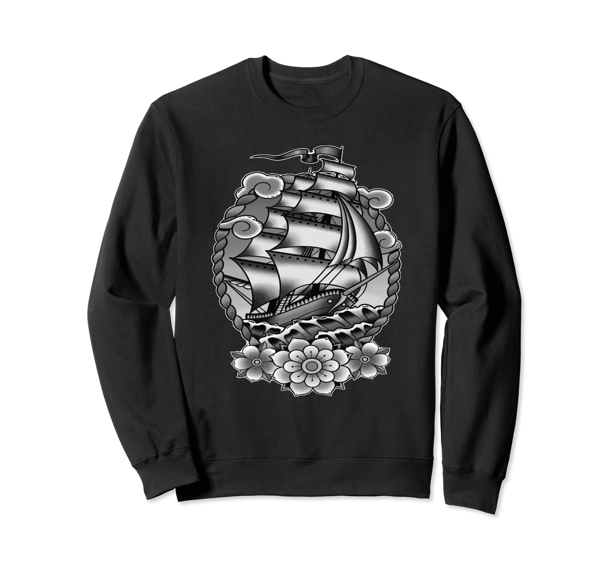 Traditional Tattoo Sweatshirt - Casual Everyday Wear for Adults - T-Shirt, Sweatshirt, Hoodie