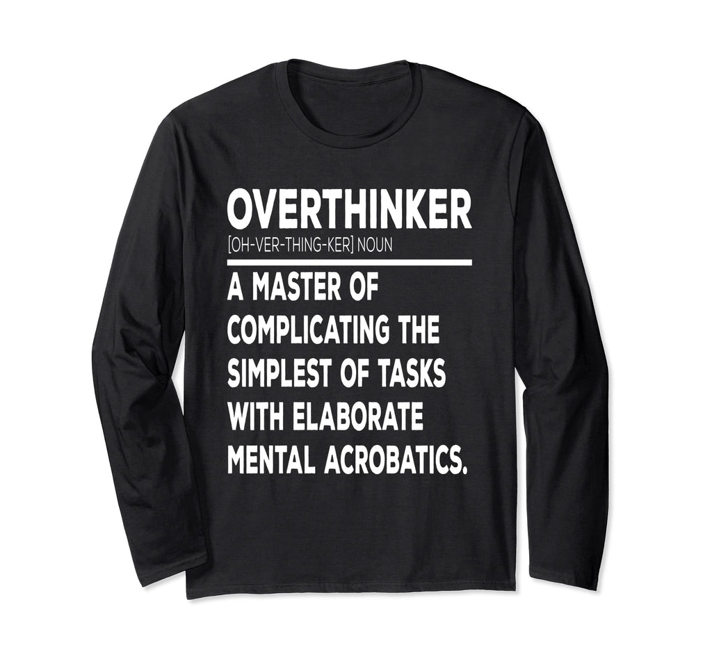 Overthinker Introverts T-Shirt - Minimalist Print for Adults - T-Shirt, Sweatshirt, Hoodie