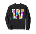 Letter W Floral Daisy Alphabet Sweatshirt - Novelty Apparel Unisex - T-Shirt, Sweatshirt, Hoodie