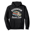 Bookworm Social Club Introvert Love Hoodie - Custom Art Print for Adults - T-Shirt, Sweatshirt, Hoodie