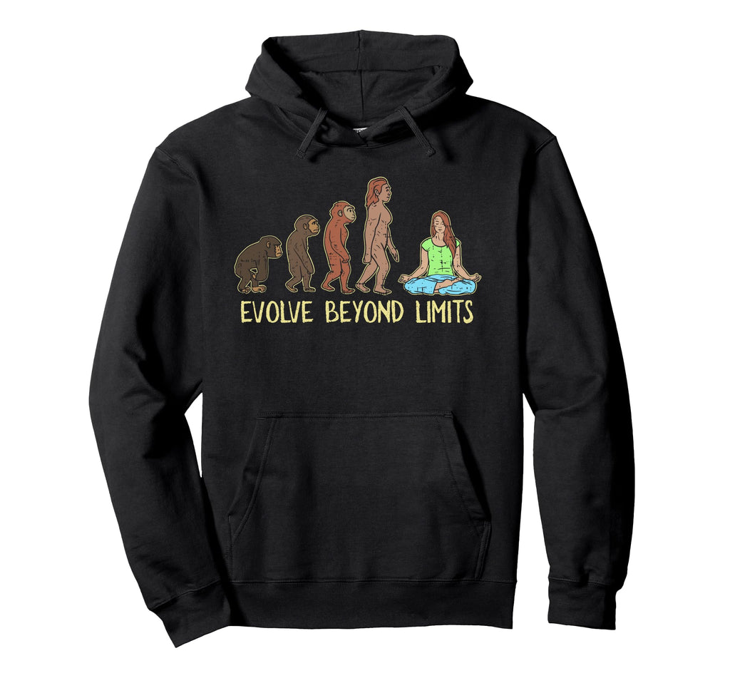 Evolve Beyond Limits Yoga Evolution Hoodie - Unique Graphic for Adults - T-Shirt, Sweatshirt, Hoodie