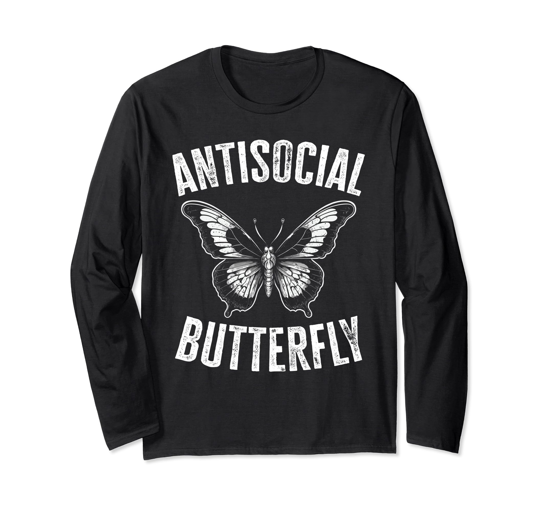 Antisocial Butterfly Introverts T-Shirt - Minimalist Print Men Women - T-Shirt, Sweatshirt, Hoodie