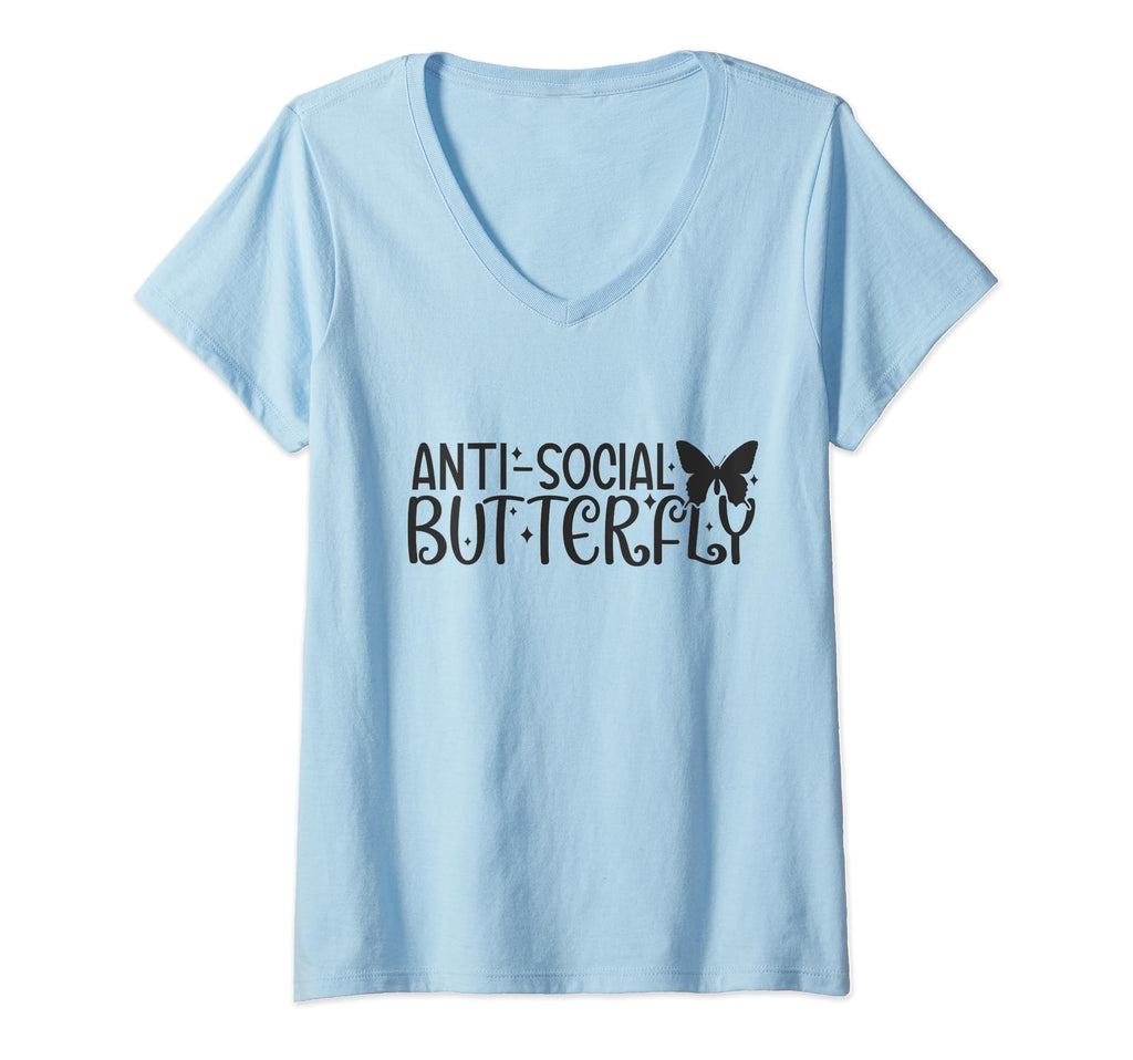 Anti Butterfly Social Shy Introverted T-Shirt - Fun Novelty Design Unisex - T-Shirt, Sweatshirt, Hoodie