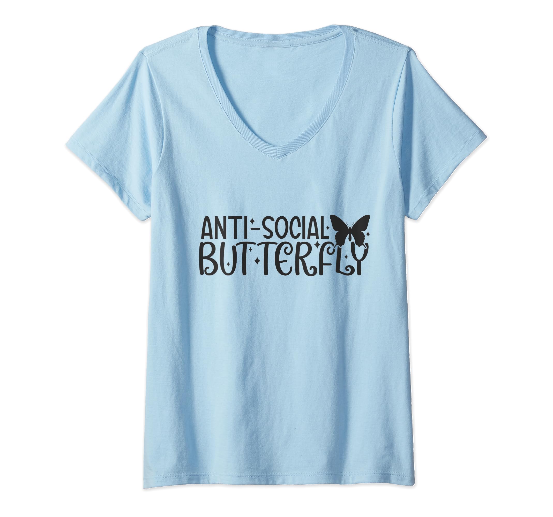 Anti Butterfly Social Shy Introverted T-Shirt - Fun Novelty Design Unisex - T-Shirt, Sweatshirt, Hoodie
