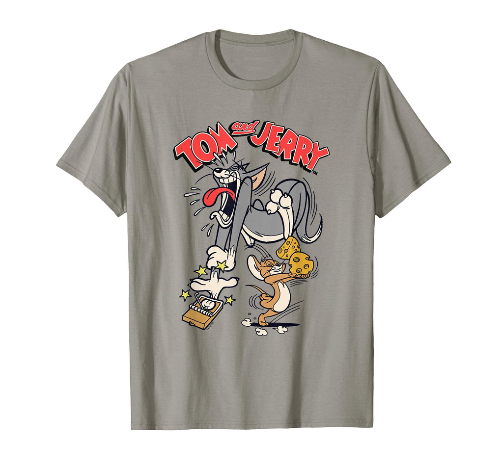 Tom And Jerry Mousetrap Fail Scene Logo T-Shirt - Trendy Graphic for Adults - T-Shirt, Sweatshirt, Hoodie