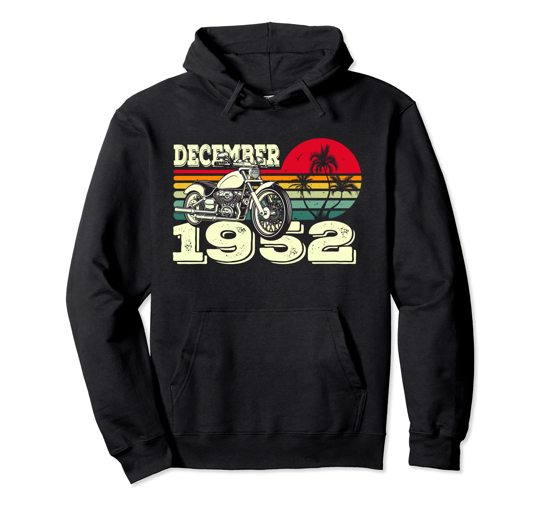 52S Gift Motorcycle Sunset December Hoodie - Custom Art Print for Adults - T-Shirt, Sweatshirt, Hoodie