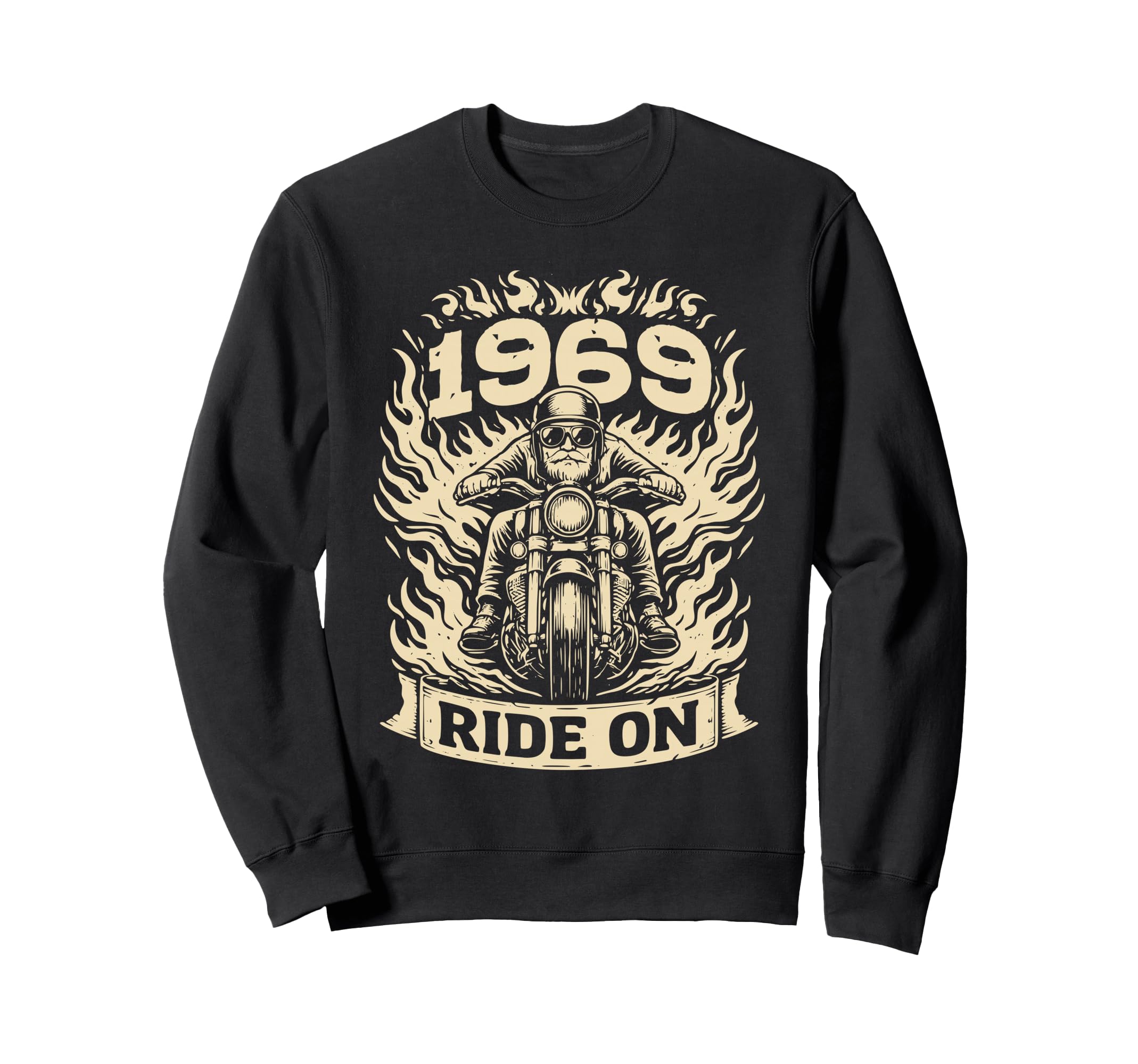 Biker 1969 Ride Birthday Sweatshirt - Fun Novelty Design for Adults - T-Shirt, Sweatshirt, Hoodie