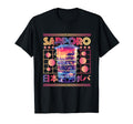 Sapporo City 80S Synthwave Boba Tea T-Shirt - Minimalist Print Men Women - T-Shirt, Sweatshirt, Hoodie