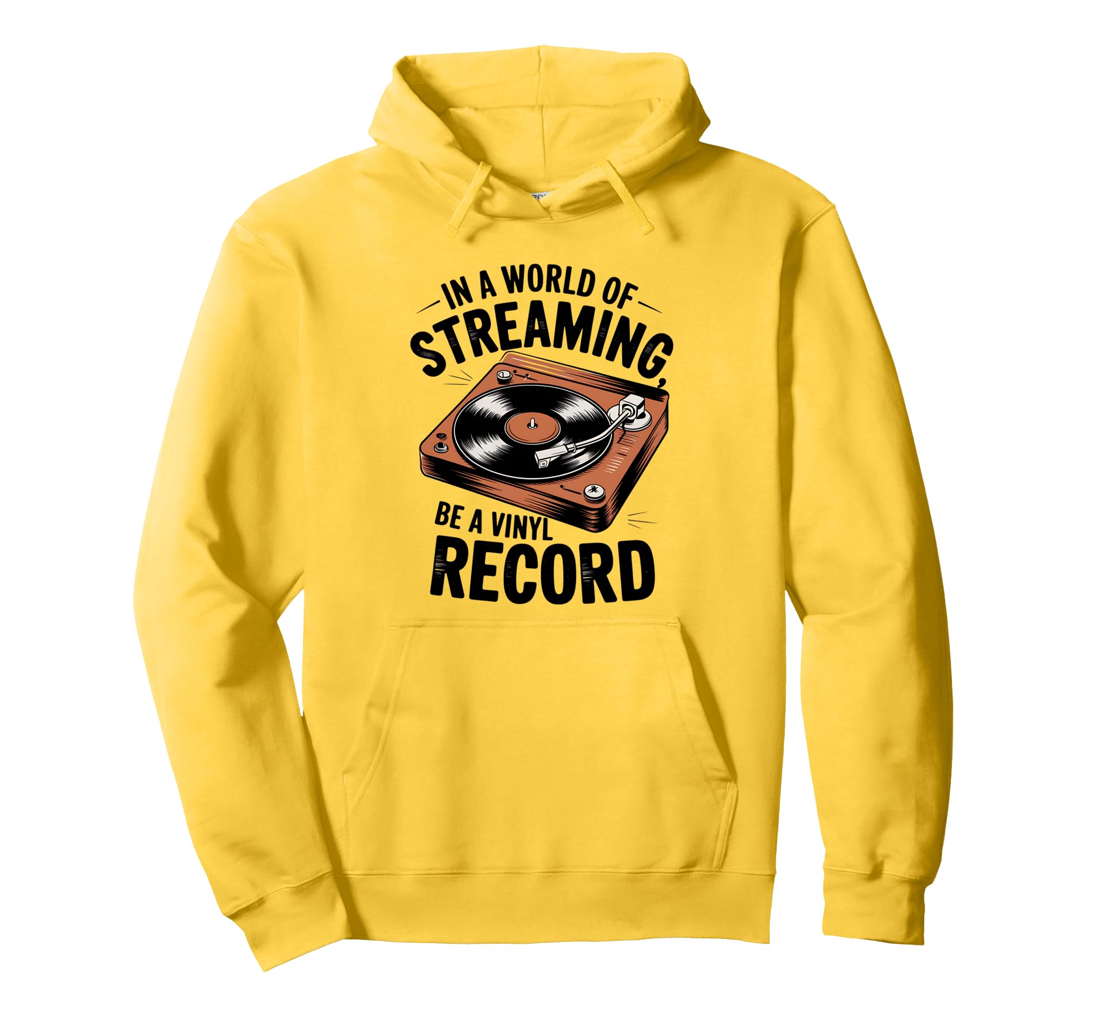 Vinyl Record Player Lover Funny Music Lp Hoodie - Minimalist Print Unisex - T-Shirt, Sweatshirt, Hoodie