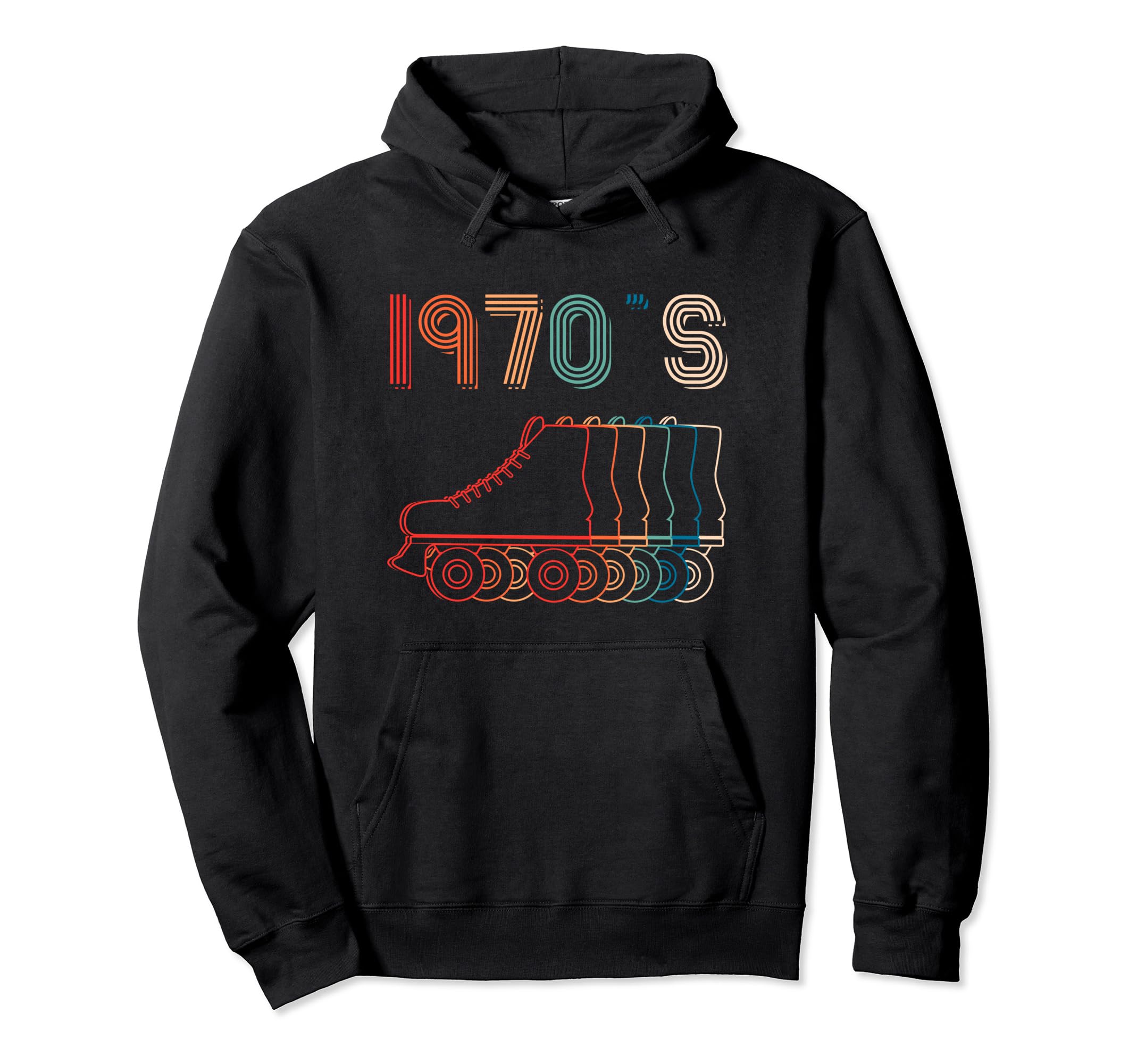 1970S Roller Skates Skating Lifestyle Hoodie - Trendy Graphic for Adults - T-Shirt, Sweatshirt, Hoodie