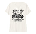American Motorcycle Distressed Tri T-Shirt - Fun Novelty Design Men Women - T-Shirt, Sweatshirt, Hoodie