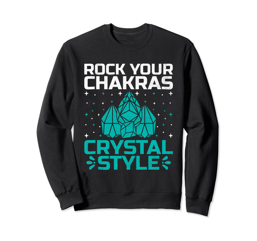 Spiritual Crystal Stones Healing Sweatshirt - Graphic Print for Adults - T-Shirt, Sweatshirt, Hoodie