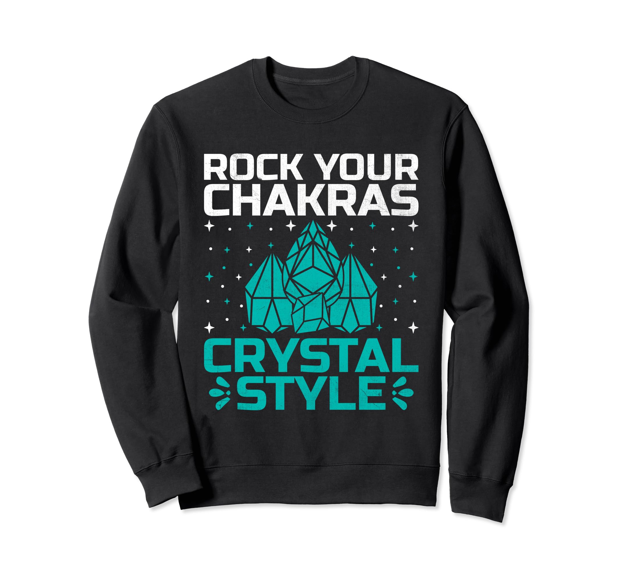 Spiritual Crystal Stones Healing Sweatshirt - Graphic Print for Adults - T-Shirt, Sweatshirt, Hoodie