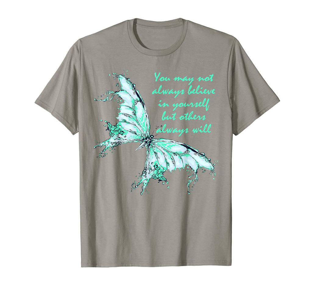 Mint Green Butterfly Mental Health T-Shirt - Fun Novelty Design Unisex - T-Shirt, Sweatshirt, Hoodie
