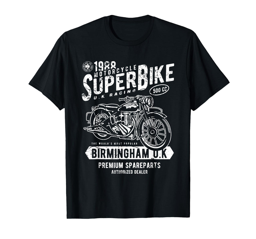 U K Superbike Motorcycle Race T-Shirt - Custom Art Print Unisex - T-Shirt, Sweatshirt, Hoodie