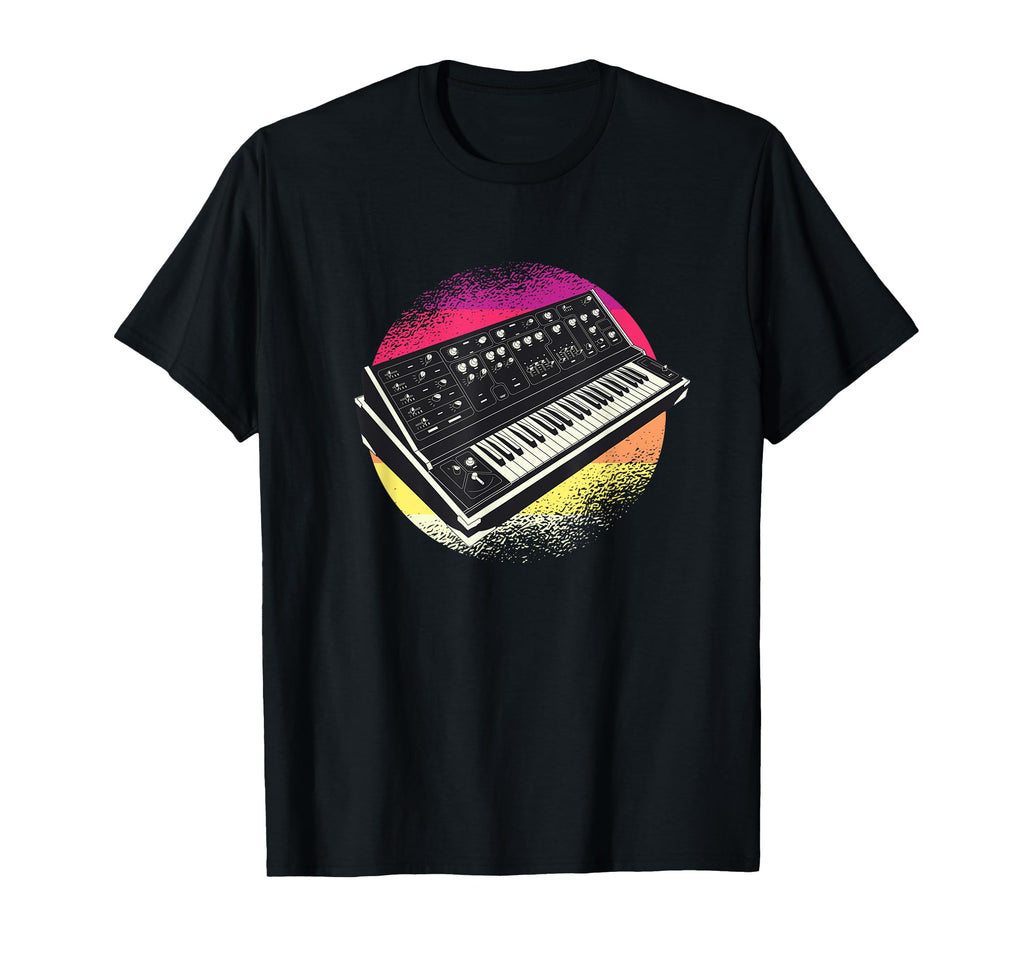 Synthesizer Vaporwave Aesthetic T-Shirt - Novelty Apparel for Adults - T-Shirt, Sweatshirt, Hoodie