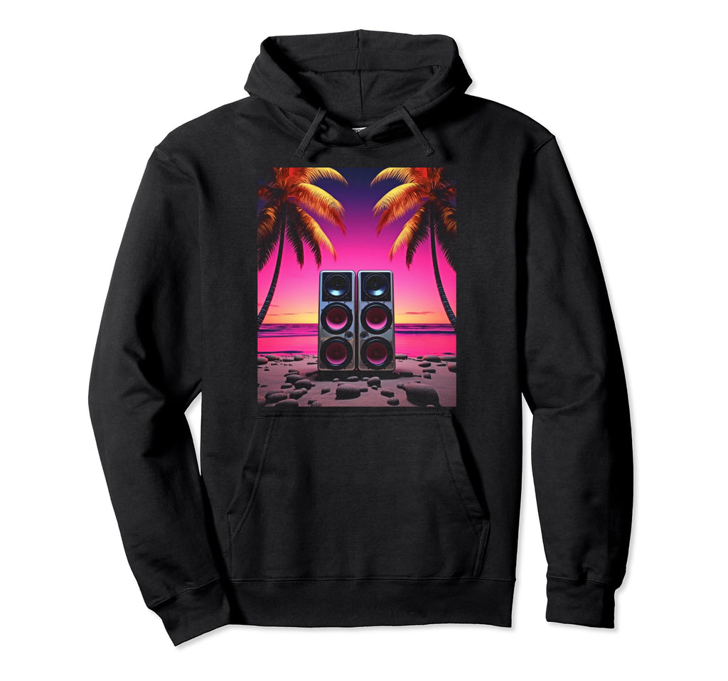 Vaporwave Stereo Speakers 80S Synthwave 5 Hoodie - Aesthetic Graphic Unisex - T-Shirt, Sweatshirt, Hoodie