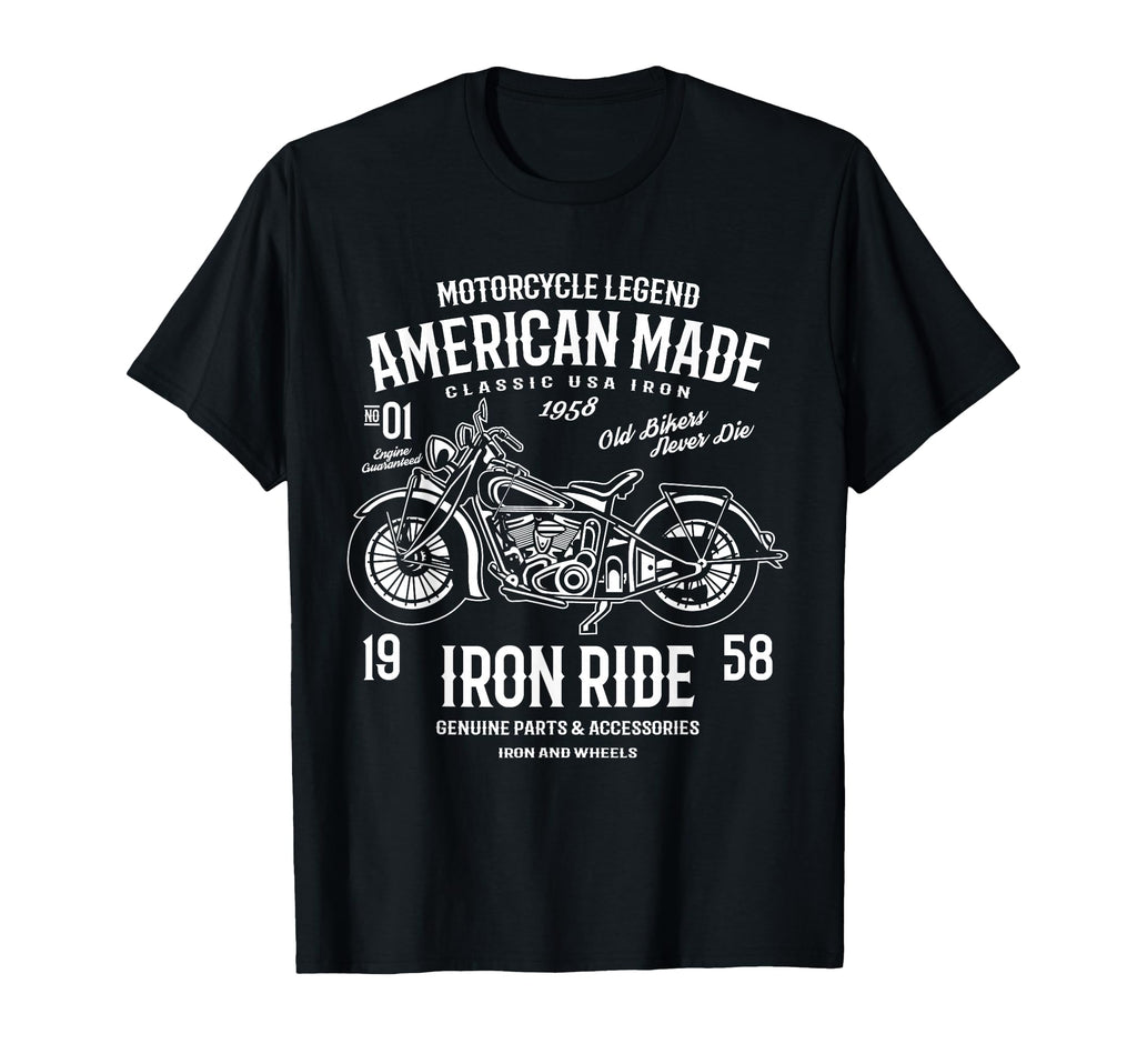 American Motorcycle T-Shirt - Minimalist Print Men Women - T-Shirt, Sweatshirt, Hoodie