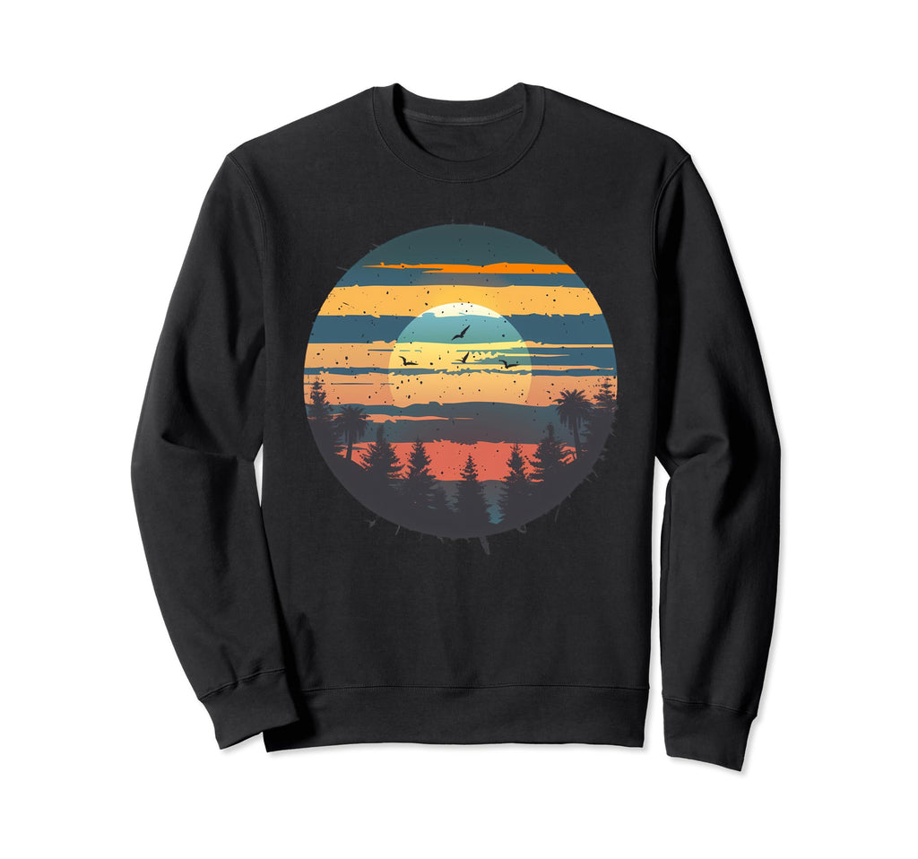 Womens Sunset Sun Casual Sweatshirt - Graphic Print Men Women - T-Shirt, Sweatshirt, Hoodie