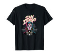 San Diego Sugar Skull Synthwave Baseball T-Shirt - Streetwear Style Unisex - T-Shirt, Sweatshirt, Hoodie