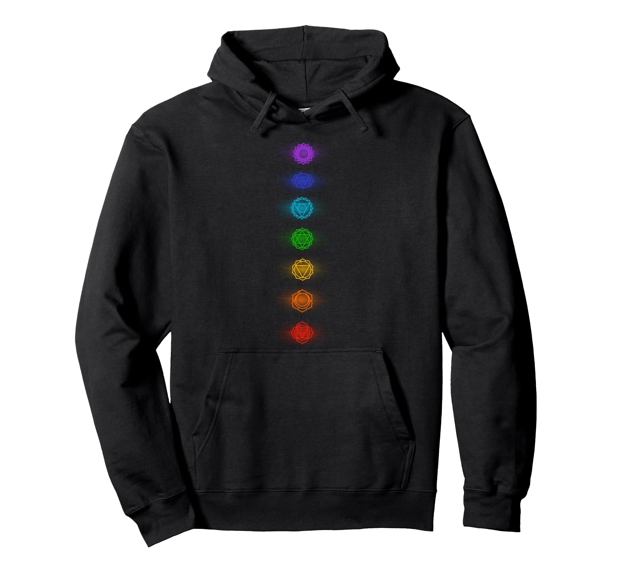 Chakras Yoga Meditation Zen Om Hoodie - Fun Novelty Design Men Women - T-Shirt, Sweatshirt, Hoodie