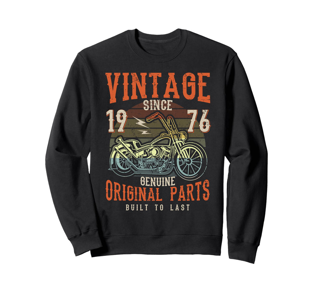 50Th Birthday 1976 Motorcycle Chopper Sweatshirt - Trendy Graphic Men Women - T-Shirt, Sweatshirt, Hoodie
