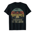 Dogecoin To Moon Sunset T-Shirt - Casual Everyday Wear Unisex - T-Shirt, Sweatshirt, Hoodie